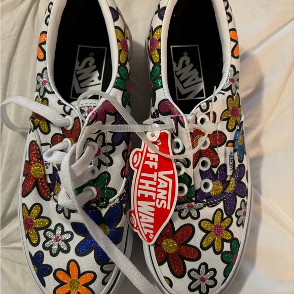VANS Sparkled Flower Pattern Sneakers - Picture 2 of 4